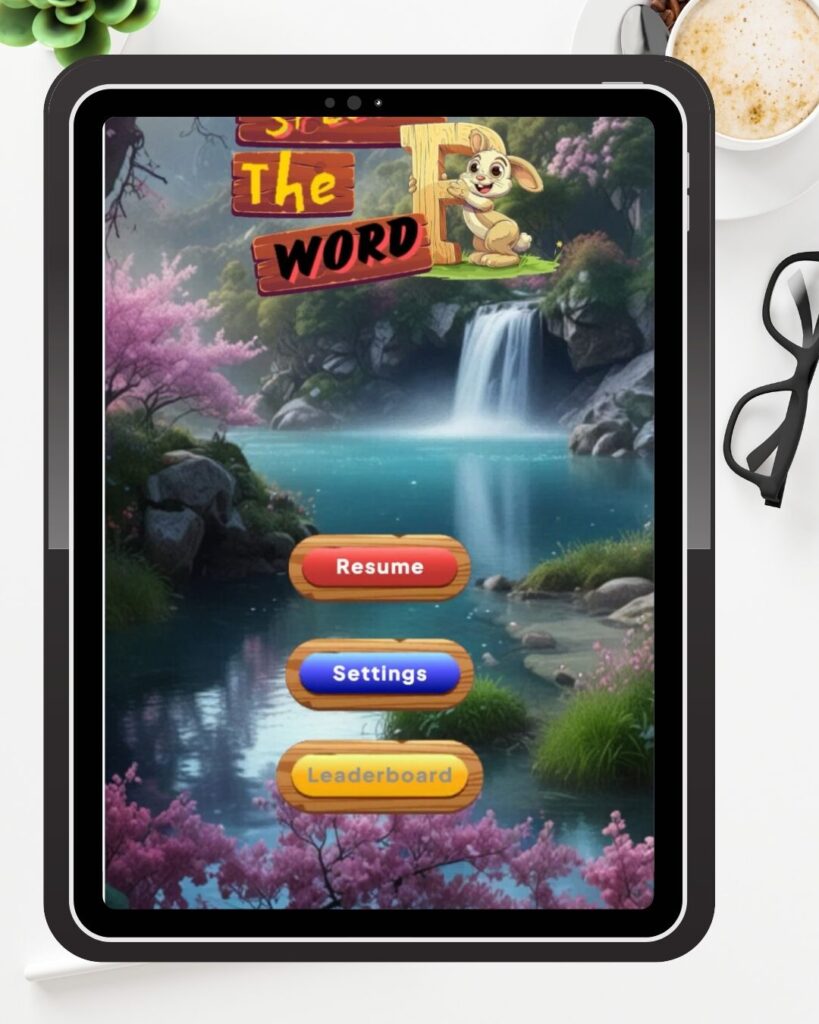 Black and White Minimalist Tablet Mockup Instagram Post